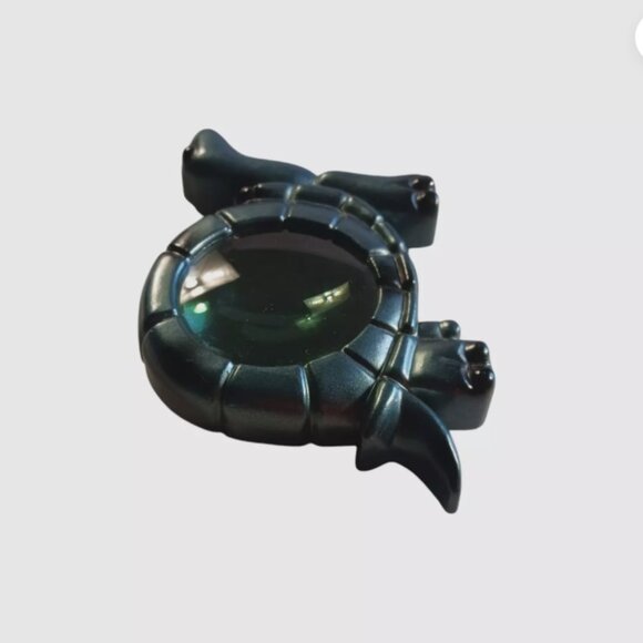 Vintage Resin Tortoise TURTLE Magnifying Glass Desk Office Paperweight Green - Picture 3 of 8